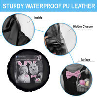 Funny Easter AI Baby with John Pork Meme Spare Tire Cover There Is Motion at Your Front Door Notification Humor