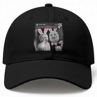 Funny Easter AI Baby with John Pork Meme Baseball Cap There Is Motion at Your Front Door Notification Humor
