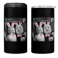 Funny Easter AI Baby with John Pork Meme 4 in 1 Can Cooler Tumbler There Is Motion at Your Front Door Notification Humor