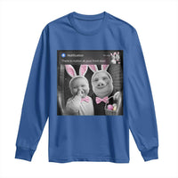 Funny Easter AI Baby with John Pork Meme Long Sleeve Shirt There Is Motion at Your Front Door Notification Humor