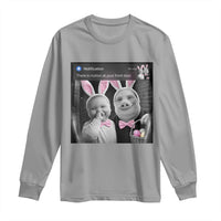 Funny Easter AI Baby with John Pork Meme Long Sleeve Shirt There Is Motion at Your Front Door Notification Humor