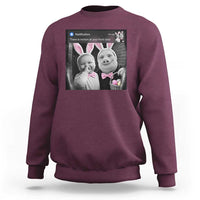 Funny Easter AI Baby with John Pork Meme Sweatshirt There Is Motion at Your Front Door Notification Humor