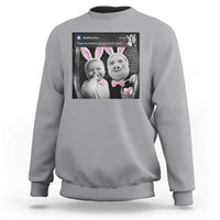 Funny Easter AI Baby with John Pork Meme Sweatshirt There Is Motion at Your Front Door Notification Humor