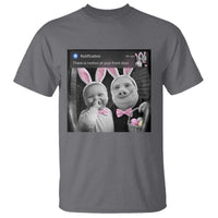 Funny Easter AI Baby with John Pork Meme T Shirt There Is Motion at Your Front Door Notification Humor