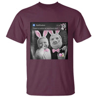 Funny Easter AI Baby with John Pork Meme T Shirt There Is Motion at Your Front Door Notification Humor