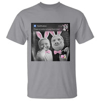 Funny Easter AI Baby with John Pork Meme T Shirt There Is Motion at Your Front Door Notification Humor