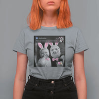 Funny Easter AI Baby with John Pork Meme T Shirt For Women There Is Motion at Your Front Door Notification Humor