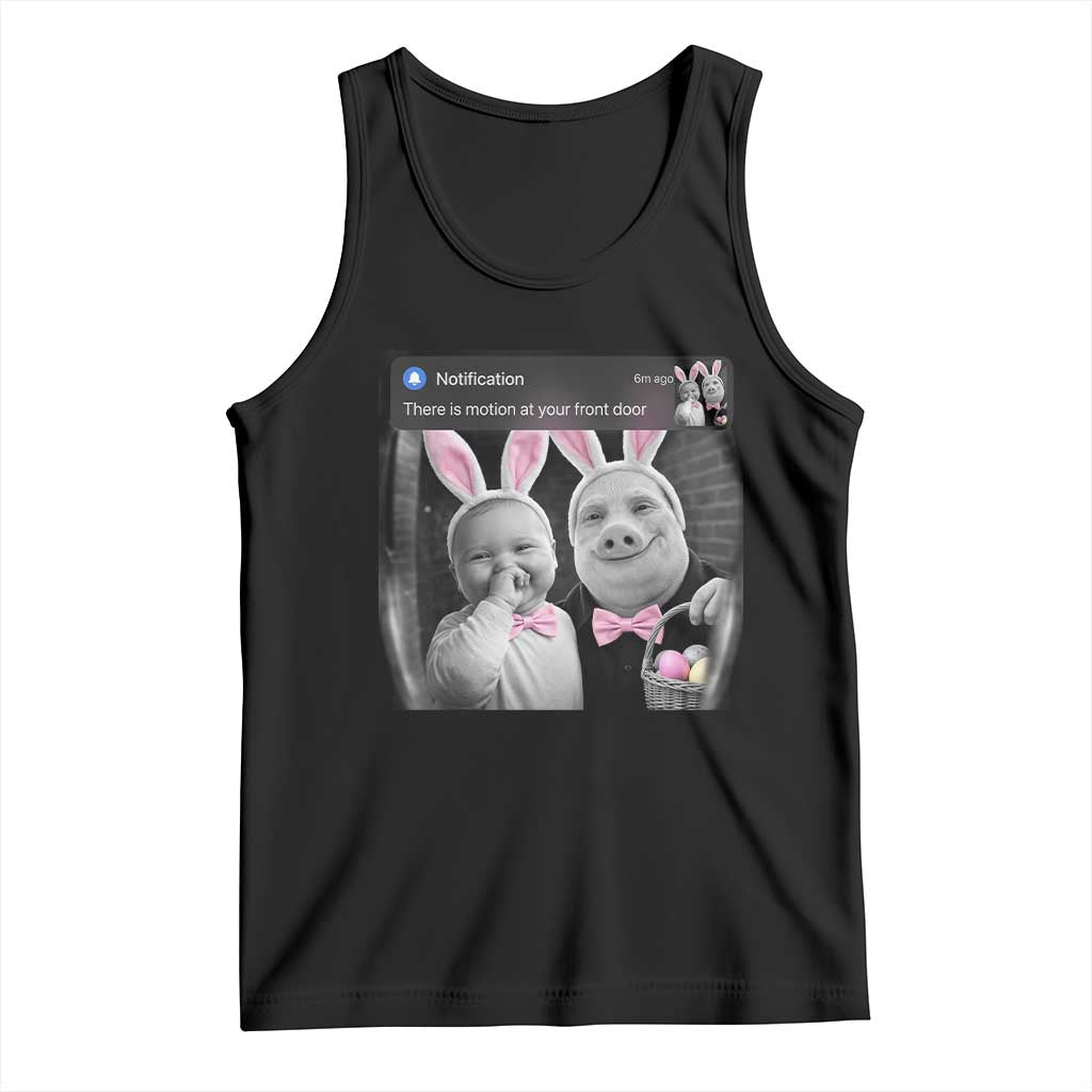 Funny Easter AI Baby with John Pork Meme Tank Top There Is Motion at Your Front Door Notification Humor