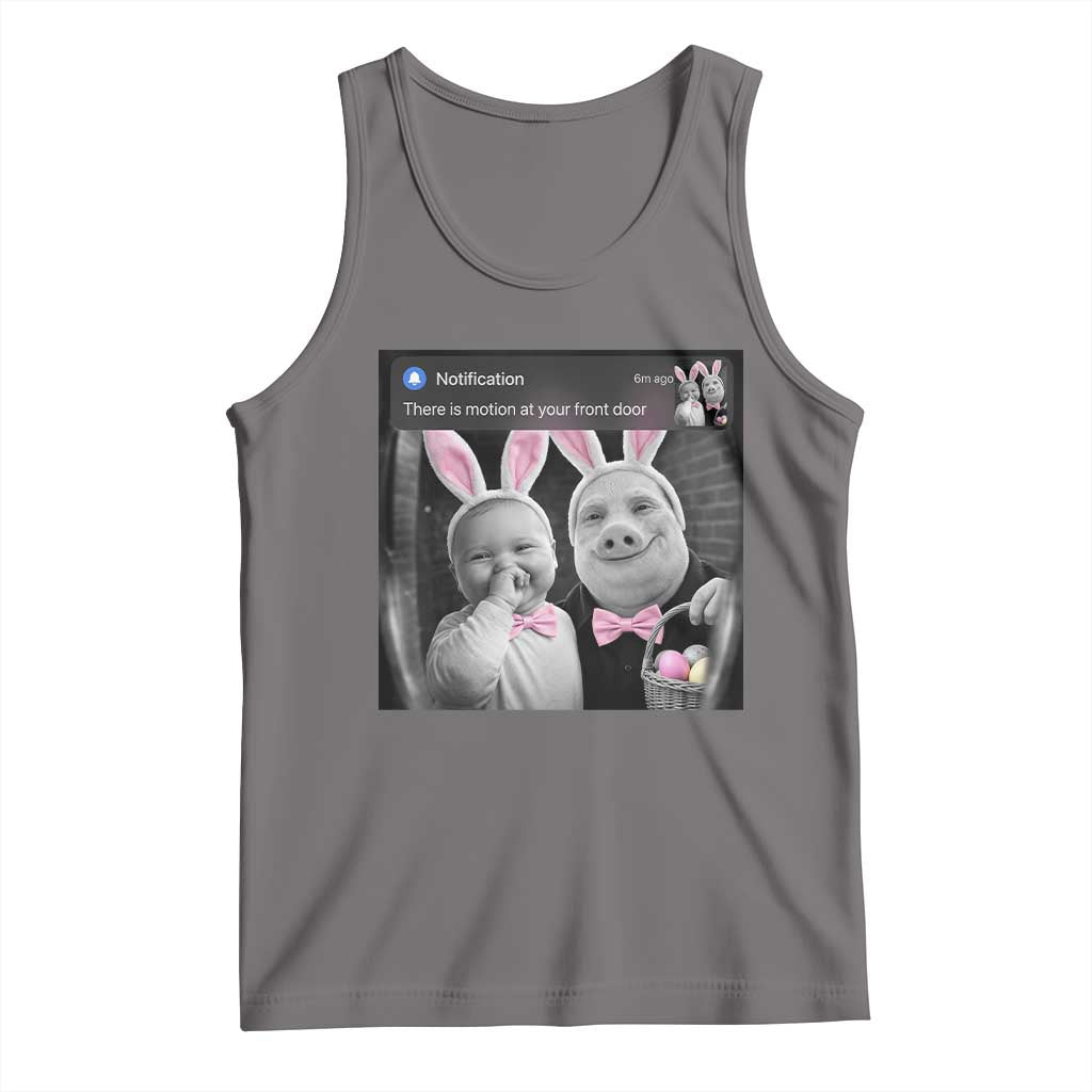 Funny Easter AI Baby with John Pork Meme Tank Top There Is Motion at Your Front Door Notification Humor