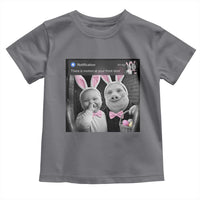 Funny Easter AI Baby with John Pork Meme Toddler T Shirt There Is Motion at Your Front Door Notification Humor