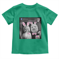 Funny Easter AI Baby with John Pork Meme Toddler T Shirt There Is Motion at Your Front Door Notification Humor