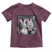 Funny Easter AI Baby with John Pork Meme Toddler T Shirt There Is Motion at Your Front Door Notification Humor