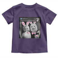 Funny Easter AI Baby with John Pork Meme Toddler T Shirt There Is Motion at Your Front Door Notification Humor