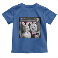 Funny Easter AI Baby with John Pork Meme Toddler T Shirt There Is Motion at Your Front Door Notification Humor