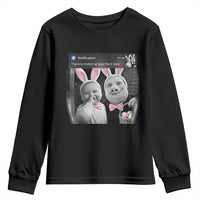 Funny Easter AI Baby with John Pork Meme Youth Sweatshirt There Is Motion at Your Front Door Notification Humor