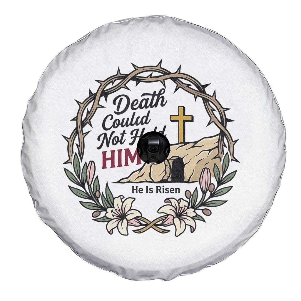 Death Could Not Hold Him Jesus Christian Easter Spare Tire Cover He Is Risen Faith Message