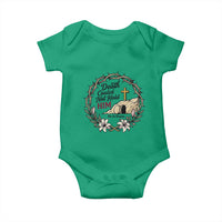 Death Could Not Hold Him Jesus Christian Easter Baby Onesie He Is Risen Faith Message