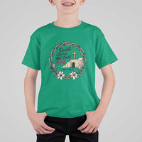 Death Could Not Hold Him Jesus Christian Easter T Shirt For Kid He Is Risen Faith Message