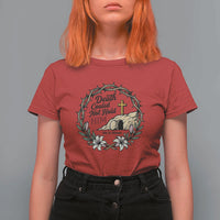 Death Could Not Hold Him Jesus Christian Easter T Shirt For Women He Is Risen Faith Message