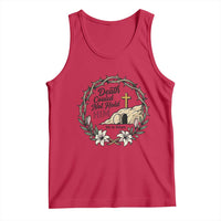 Death Could Not Hold Him Jesus Christian Easter Tank Top He Is Risen Faith Message