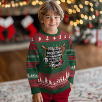 Funny Baseball Ugly Christmas Sweater My Boy Might Not Always Swing But I Do So Watch Your Mouth - Wonder Print Shop