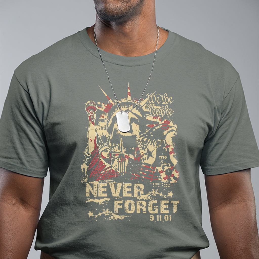 We Will Never Forget Patriot Day American Memorial Patriotic T Shirt - Wonder Print Shop