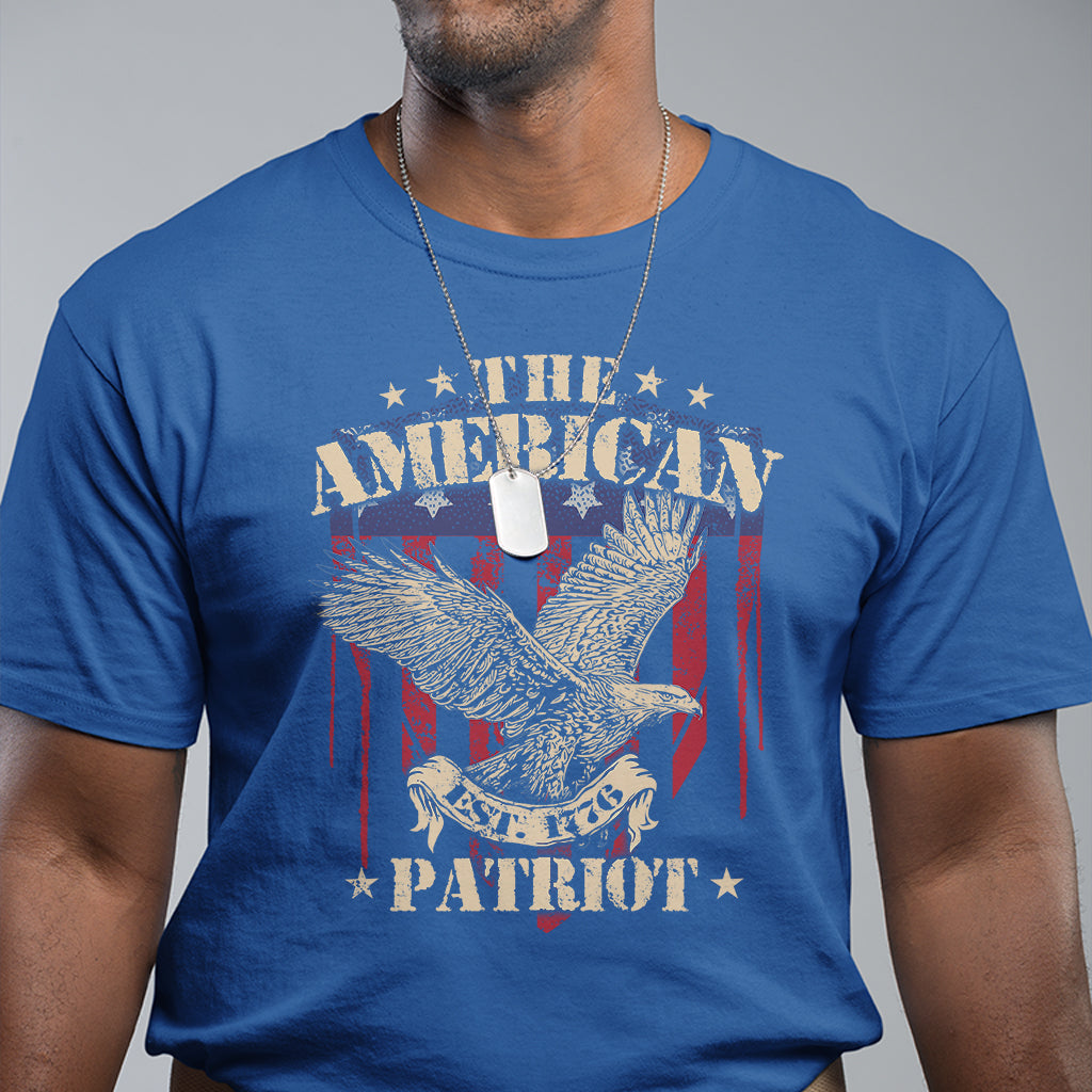 Eagle The American Patriot 1776 American Flag Patriotic T Shirt - Wonder Print Shop