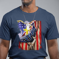 Eagle USA Christian Patriot One Nation Under God T Shirt - Wonder Print Shop