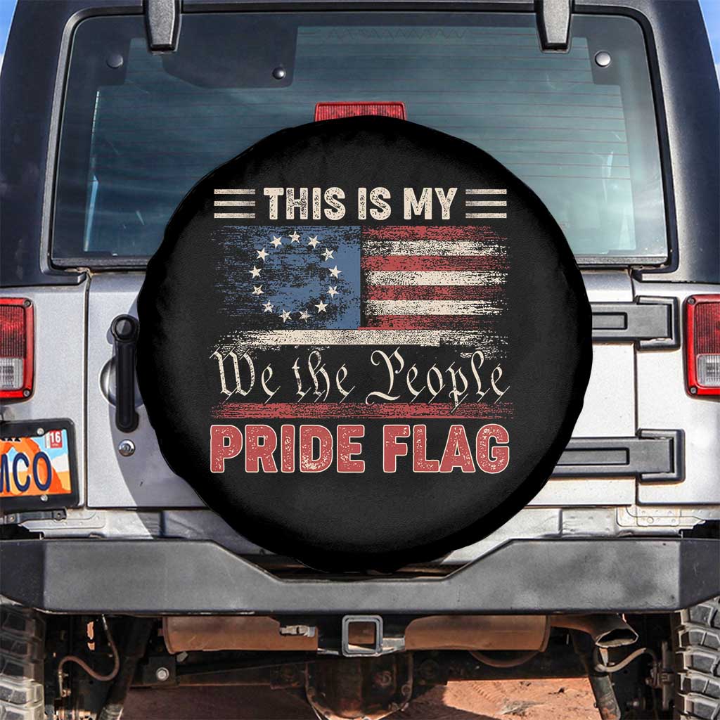 American Patriotic Spare Tire Cover This Is My Pride Flag US Flag 4th Of July