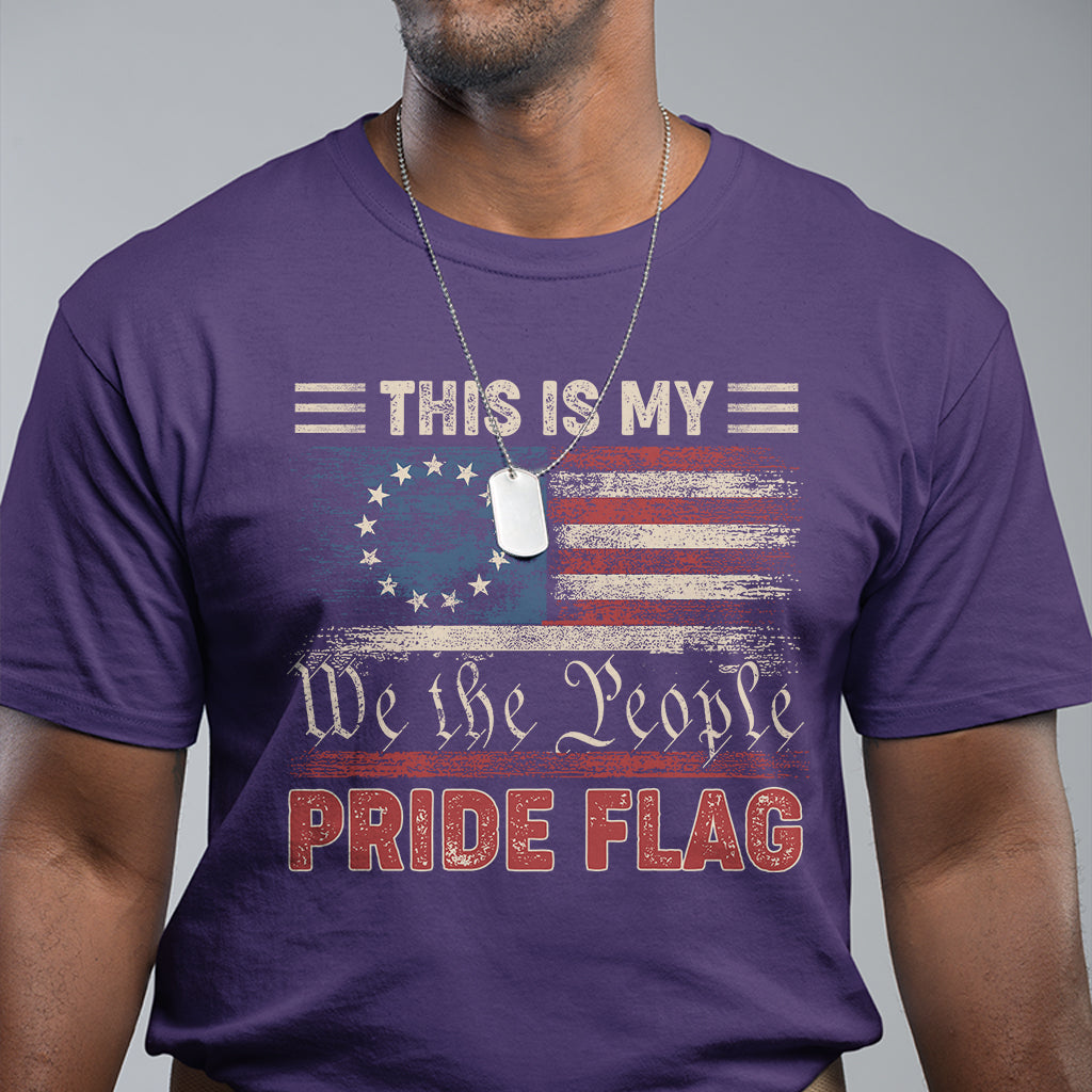 This Is My Pride Flag USA American 4th Of July Patriotic T Shirt - Wonder Print Shop