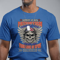 T Shirt Sorry If My Patriotism Offends You Veteran Patriots Skull - Wonder Print Shop