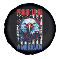 Patriotic Eagle Spare Tire Cover Proud To Be American US Pride 4th of July Flag