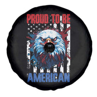 Patriotic Eagle Spare Tire Cover Proud To Be American US Pride 4th of July Flag