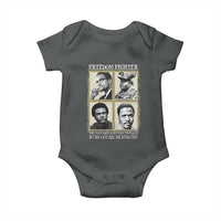 Freedom Fighters Heritage Baby Onesie Malcolm X Marcus Garvey Huey P Newton Steve Biko Revolution - Wonder Print Shop