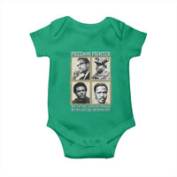 Freedom Fighters Heritage Baby Onesie Malcolm X Marcus Garvey Huey P Newton Steve Biko Revolution - Wonder Print Shop