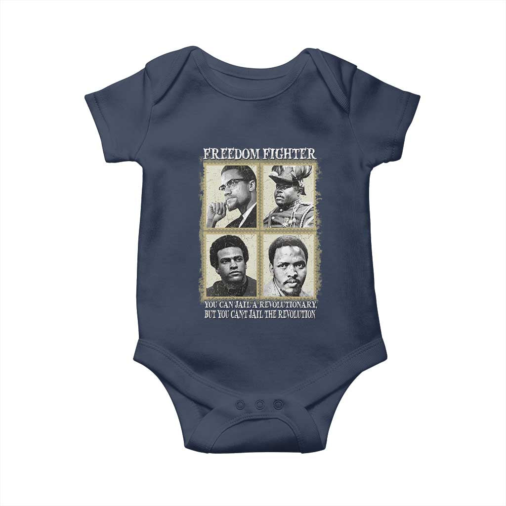Freedom Fighters Heritage Baby Onesie Malcolm X Marcus Garvey Huey P Newton Steve Biko Revolution - Wonder Print Shop