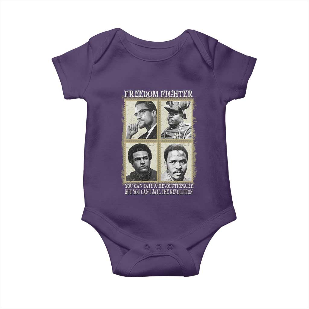 Freedom Fighters Heritage Baby Onesie Malcolm X Marcus Garvey Huey P Newton Steve Biko Revolution - Wonder Print Shop
