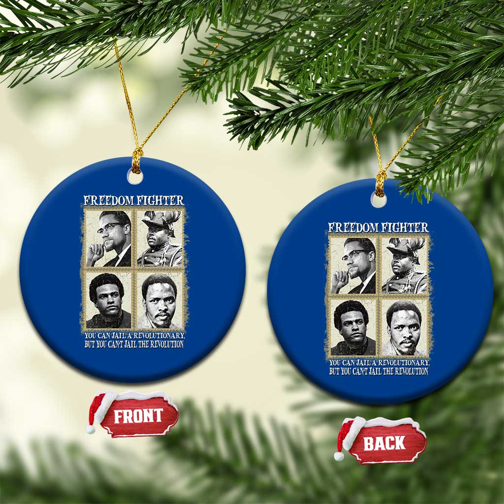 Freedom Fighters Heritage Ceramic Ornament Malcolm X Marcus Garvey Huey P Newton Steve Biko Revolution - Wonder Print Shop