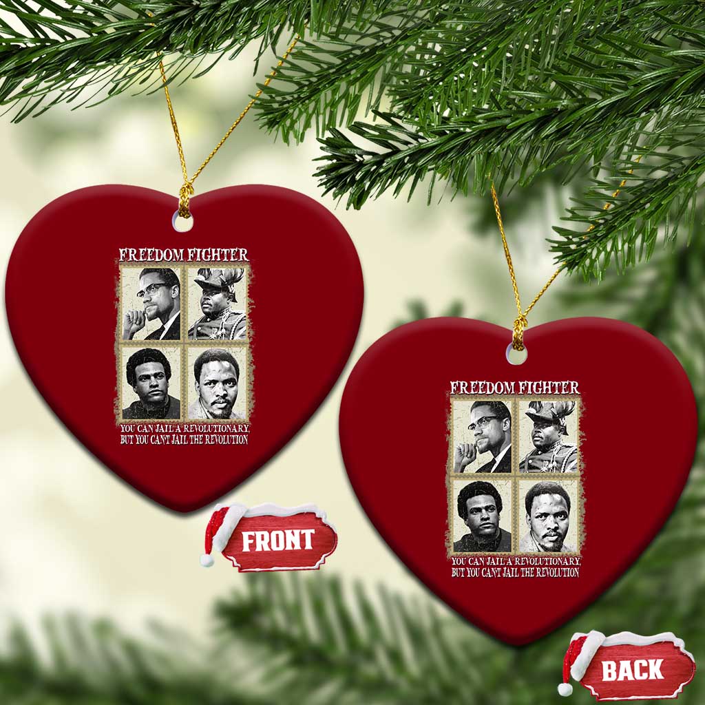 Freedom Fighters Heritage Ceramic Ornament Malcolm X Marcus Garvey Huey P Newton Steve Biko Revolution - Wonder Print Shop
