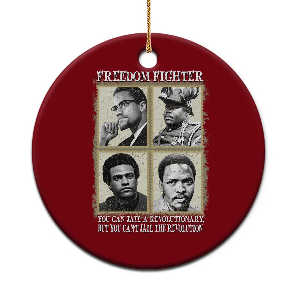 Freedom Fighters Heritage Ceramic Ornament Malcolm X Marcus Garvey Huey P Newton Steve Biko Revolution - Wonder Print Shop