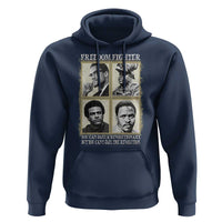 Freedom Fighters Heritage Hoodie Malcolm X Marcus Garvey Huey P Newton Steve Biko Revolution - Wonder Print Shop