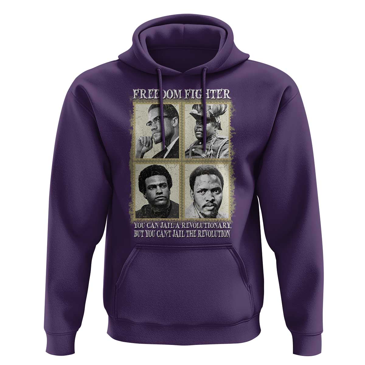 Freedom Fighters Heritage Hoodie Malcolm X Marcus Garvey Huey P Newton Steve Biko Revolution - Wonder Print Shop