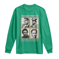 Freedom Fighters Heritage Long Sleeve Shirt Malcolm X Marcus Garvey Huey P Newton Steve Biko Revolution - Wonder Print Shop