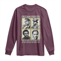 Freedom Fighters Heritage Long Sleeve Shirt Malcolm X Marcus Garvey Huey P Newton Steve Biko Revolution - Wonder Print Shop