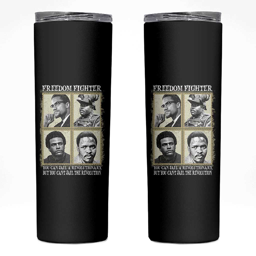 Freedom Fighters Heritage Skinny Tumbler Malcolm X Marcus Garvey Huey P Newton Steve Biko Revolution - Wonder Print Shop