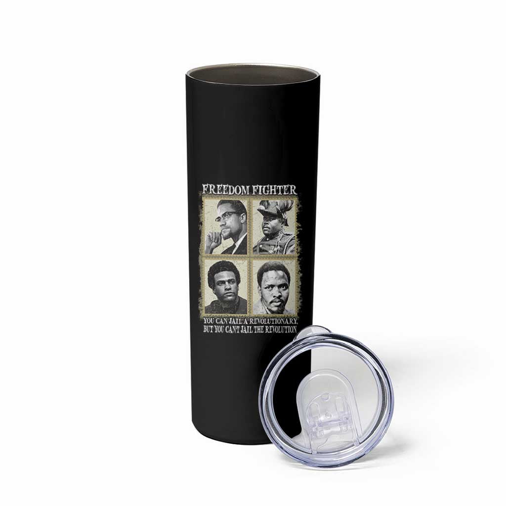 Freedom Fighters Heritage Skinny Tumbler Malcolm X Marcus Garvey Huey P Newton Steve Biko Revolution - Wonder Print Shop