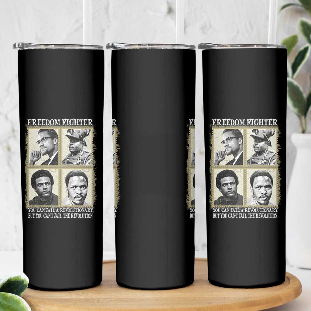 Freedom Fighters Heritage Skinny Tumbler Malcolm X Marcus Garvey Huey P Newton Steve Biko Revolution - Wonder Print Shop