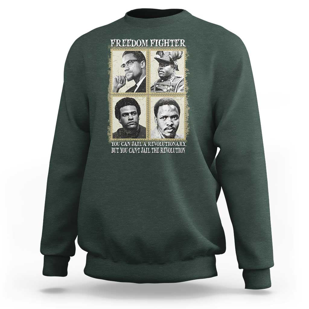 Freedom Fighters Heritage Sweatshirt Malcolm X Marcus Garvey Huey P Newton Steve Biko Revolution - Wonder Print Shop