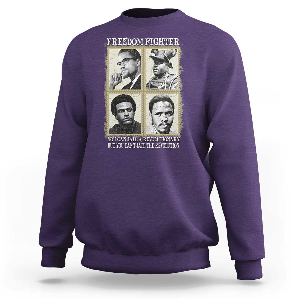 Freedom Fighters Heritage Sweatshirt Malcolm X Marcus Garvey Huey P Newton Steve Biko Revolution - Wonder Print Shop