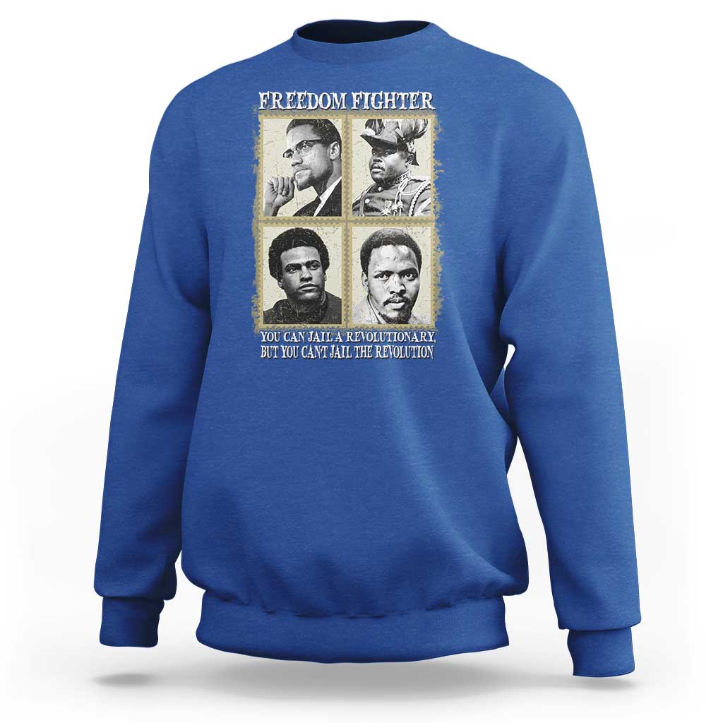 Freedom Fighters Heritage Sweatshirt Malcolm X Marcus Garvey Huey P Newton Steve Biko Revolution - Wonder Print Shop